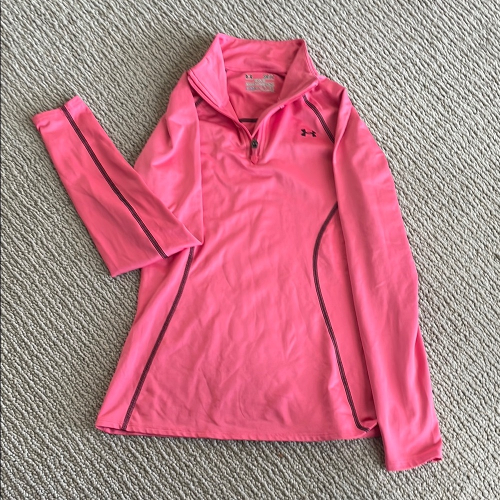 Under Armour Pink Quarter-Zip Pullover